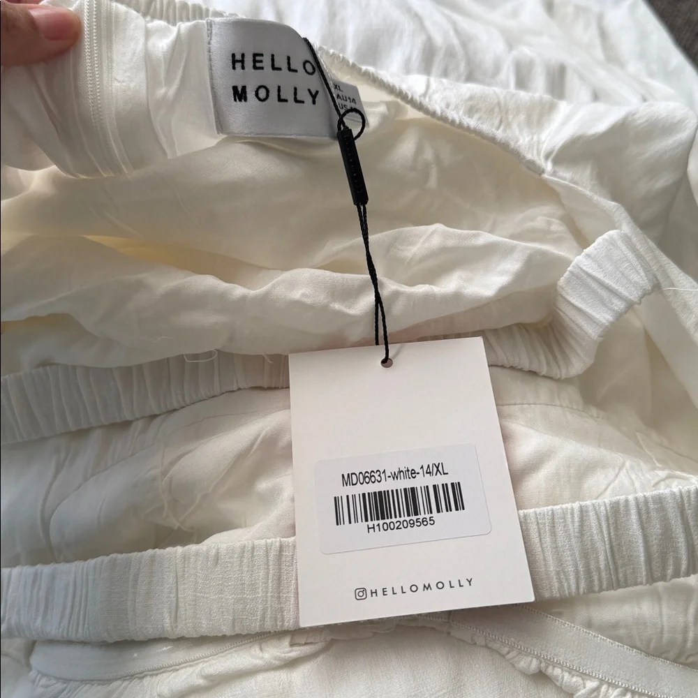 Hello Molly Summer Girl Maxi Dress in white size XL NWT - Picture 5 of 7